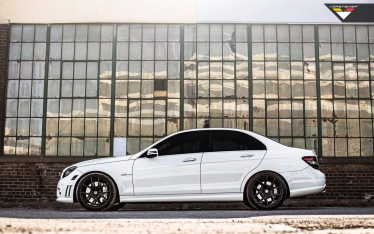 2014, Vorsteiner, Mercedes, Benz, C63, Amg, Cars, White HD Wallpaper Desktop Background