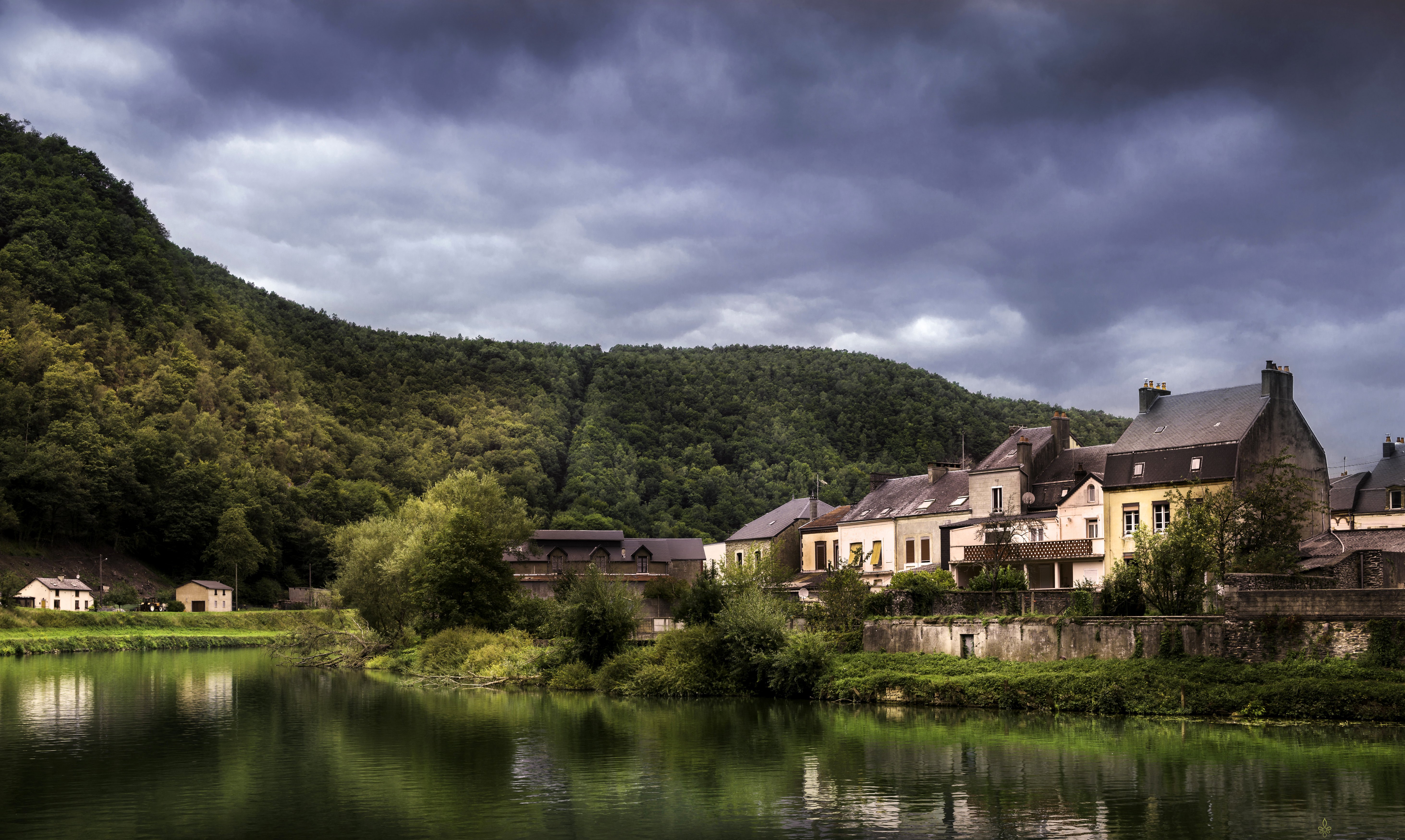 france, Houses, Rivers, Forests, Revin, Cities Wallpaper