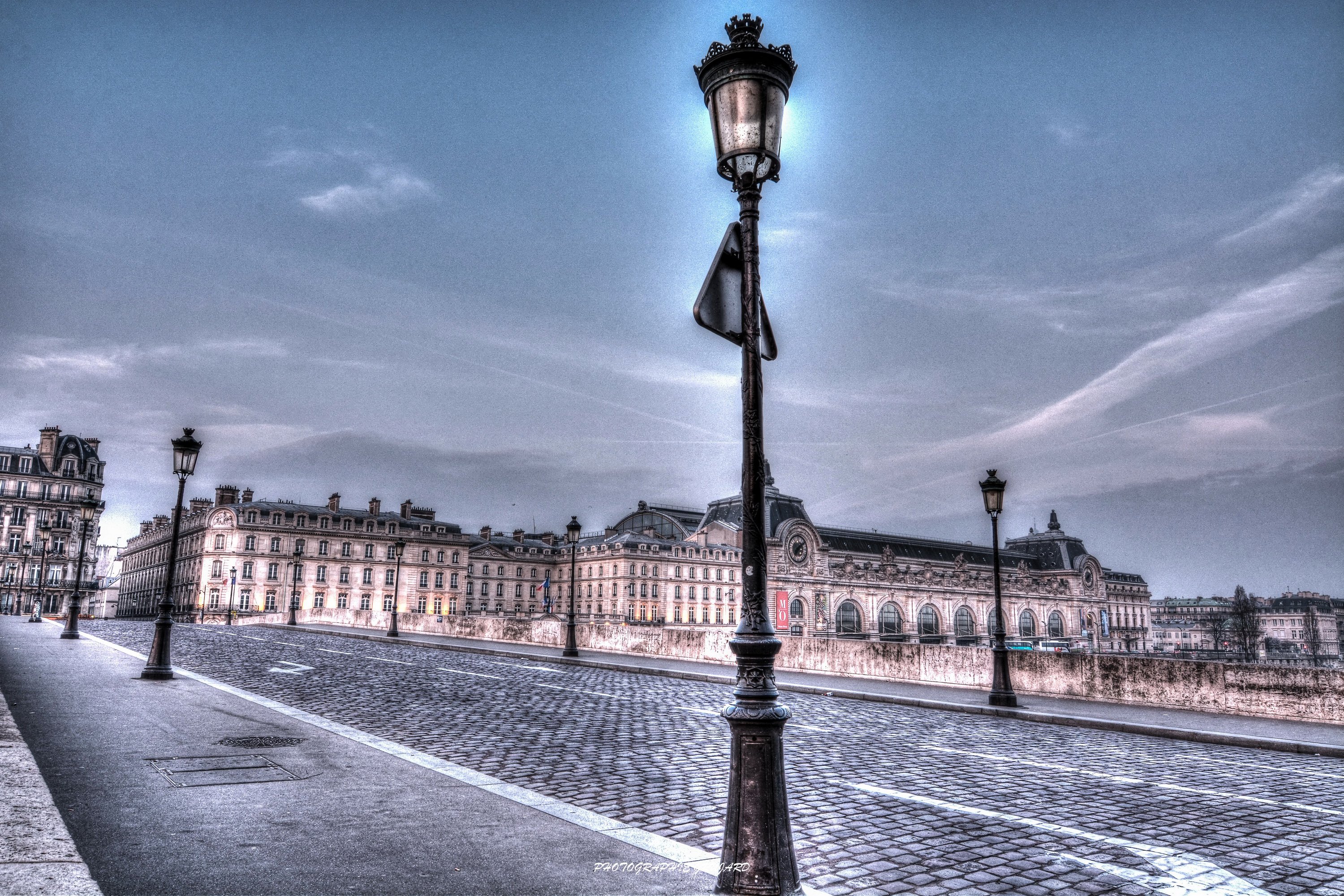 france, Houses, Roads, Sky, Hdr, Paris, Street, Lights, Street, Cities Wallpaper