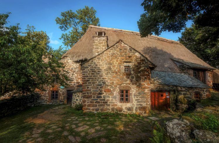 france, Houses, Stones, Moudeyres, Auvergne, Cities HD Wallpaper Desktop Background