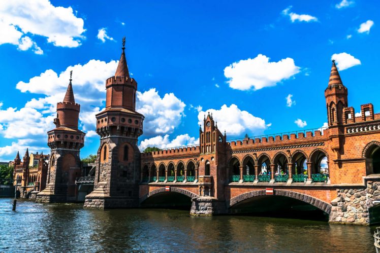 germany, Berlin, Rivers, Bridges, Sky, Design, Clouds, Cities HD Wallpaper Desktop Background