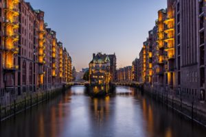 germany, Hamburg, Houses, Canal, Cities