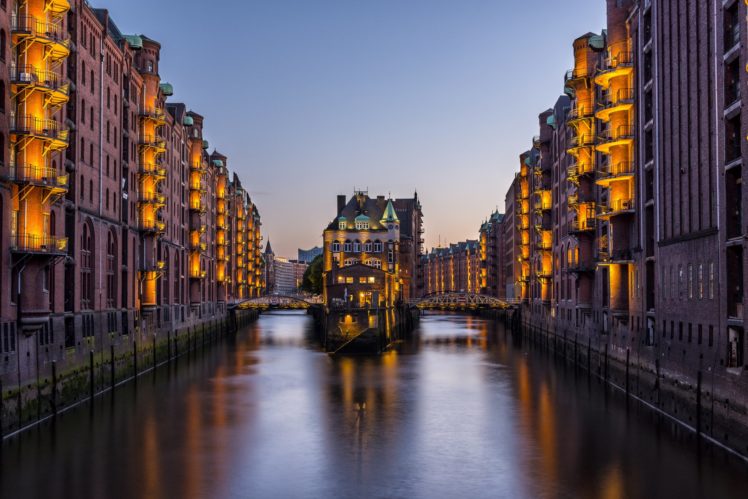 germany, Hamburg, Houses, Canal, Cities HD Wallpaper Desktop Background