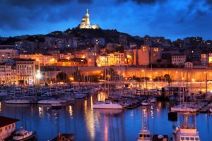 france, Houses, Marinas, Ships, Sailing, Night, Street, Lights, Marseille, Cities