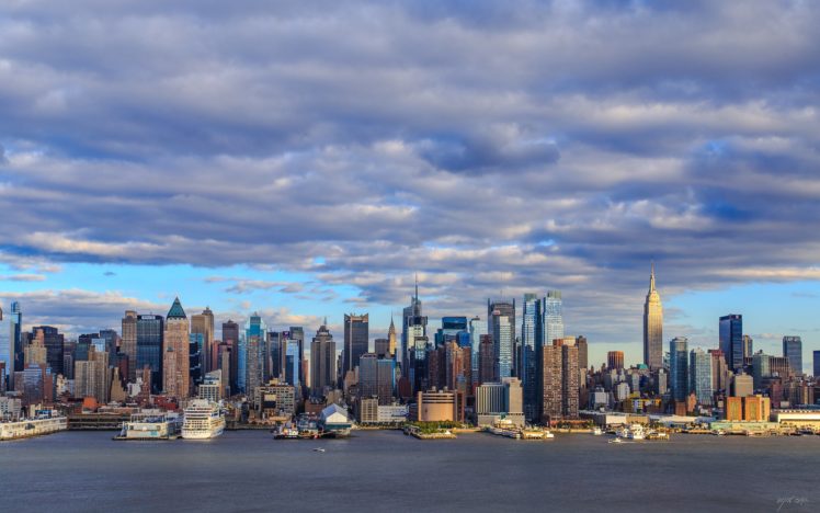 houses, Skyscrapers, Usa, Clouds, Manhattan, New, York, City, Cities HD Wallpaper Desktop Background