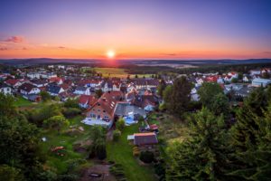 germany, Houses, Sunrises, And, Sunsets, Scenery, Trees, Glashuetten, Hesse, Cities
