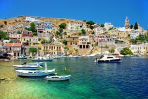 greece, Houses, Sea, Boats, Corfu, Cities
