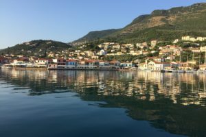 greece, Island, Houses, Mountains, Coast, Corfu, Cities