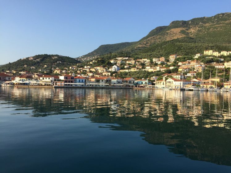 greece, Island, Houses, Mountains, Coast, Corfu, Cities HD Wallpaper Desktop Background