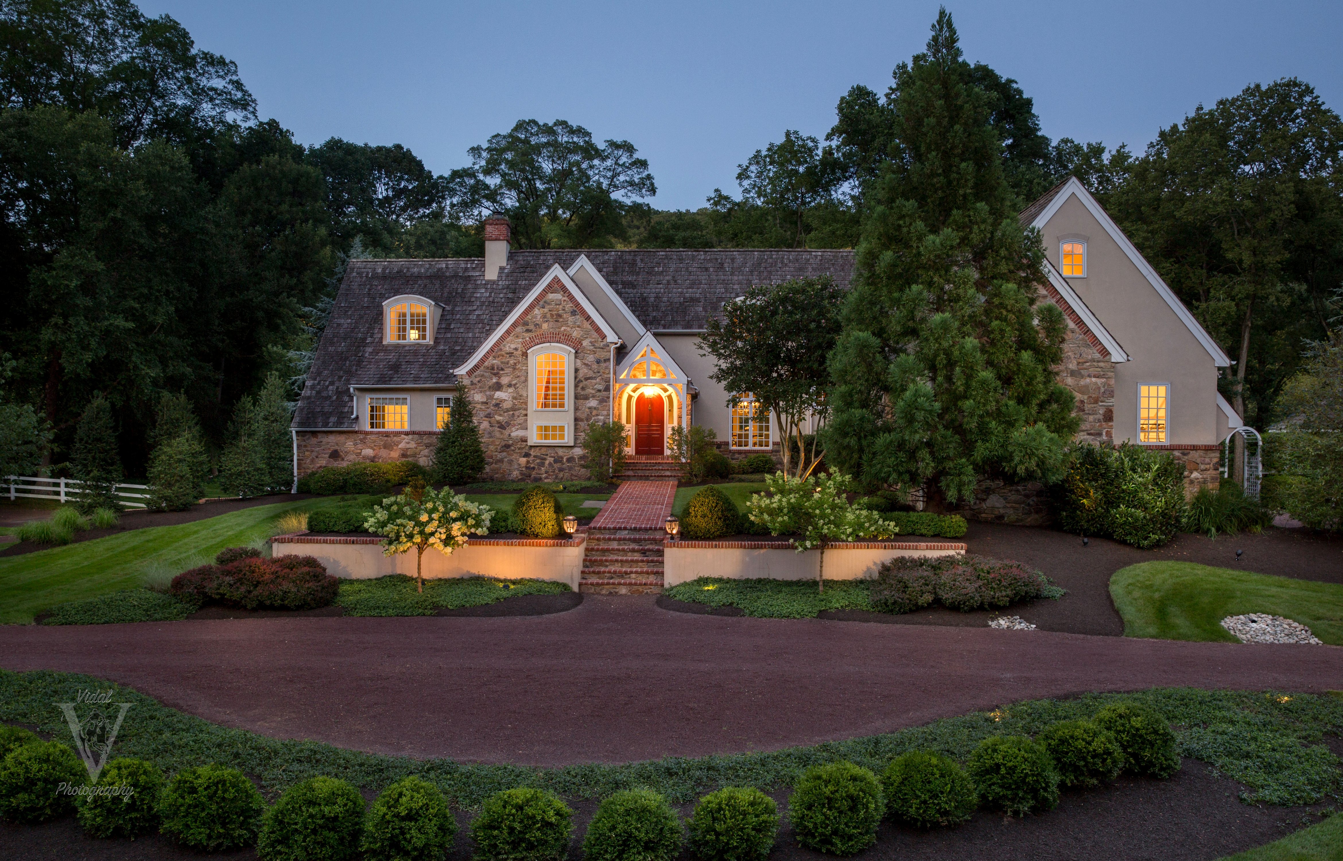 houses, Landscape, Mansion, Design, Shrubs, Cities Wallpaper