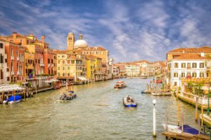 motorboat, Italy, Houses, Venice, Canal, Cities