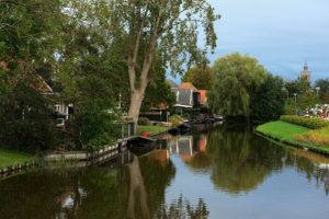 netherlands, Houses, Rivers, Boats, Trees, De, Rijp, Alkmaar, Cities