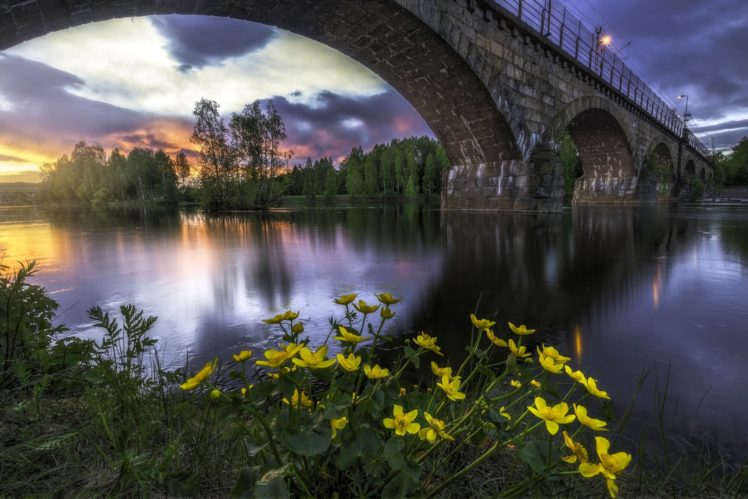 norway, Bridges, Rivers, Scenery, Honefoss, Ringerike, Cities HD Wallpaper Desktop Background