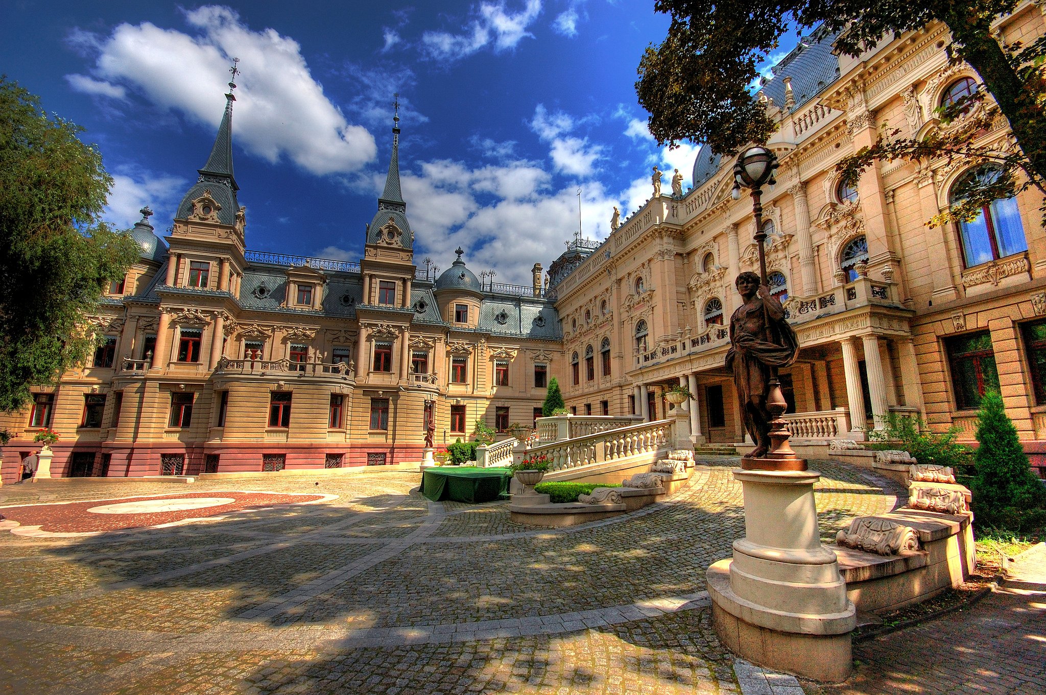 poland, Sculptures, Palace, Lodz, Cities Wallpaper