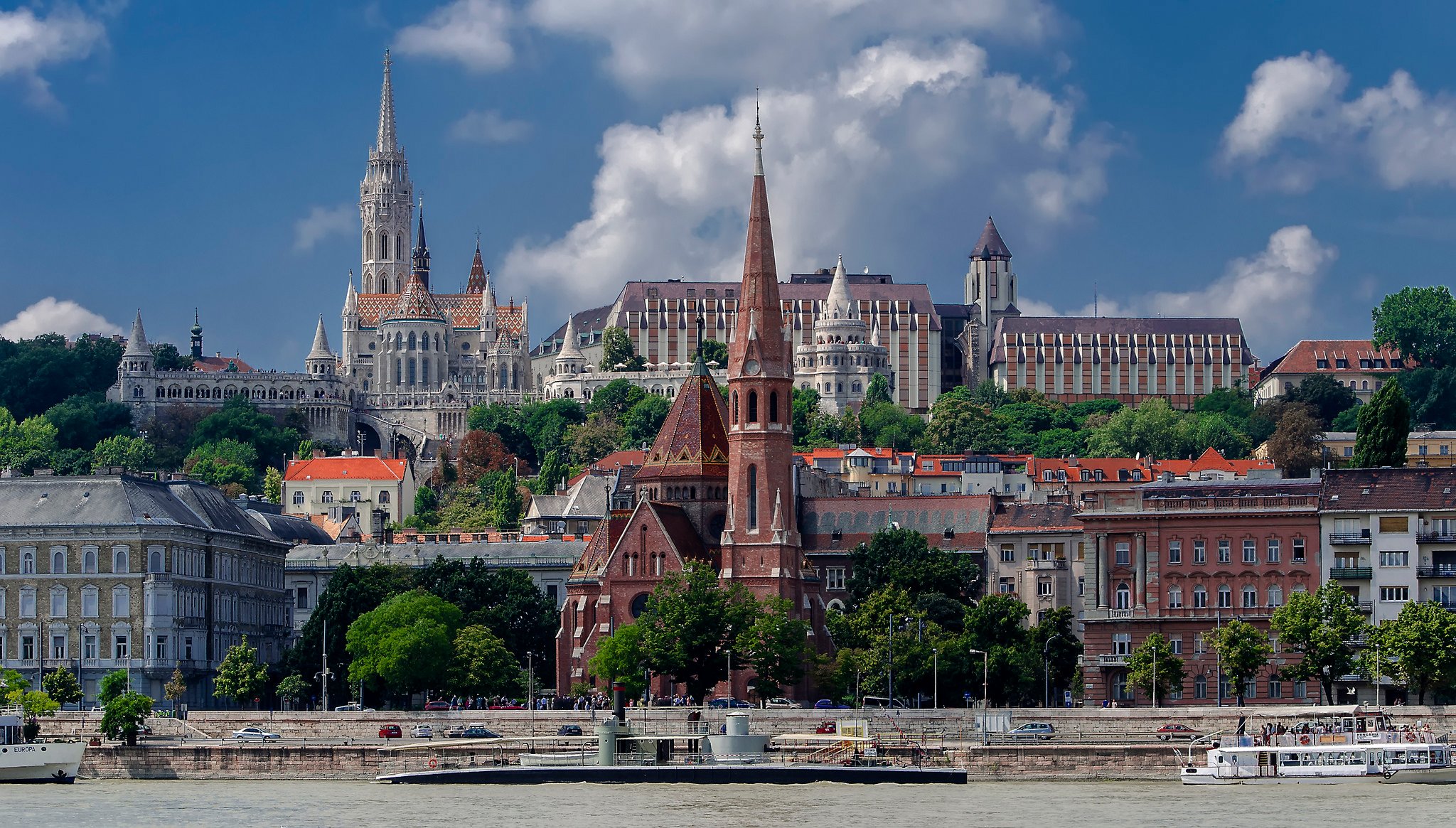 hungary, Budapest, Rivers, Temples, Houses, Cities Wallpaper