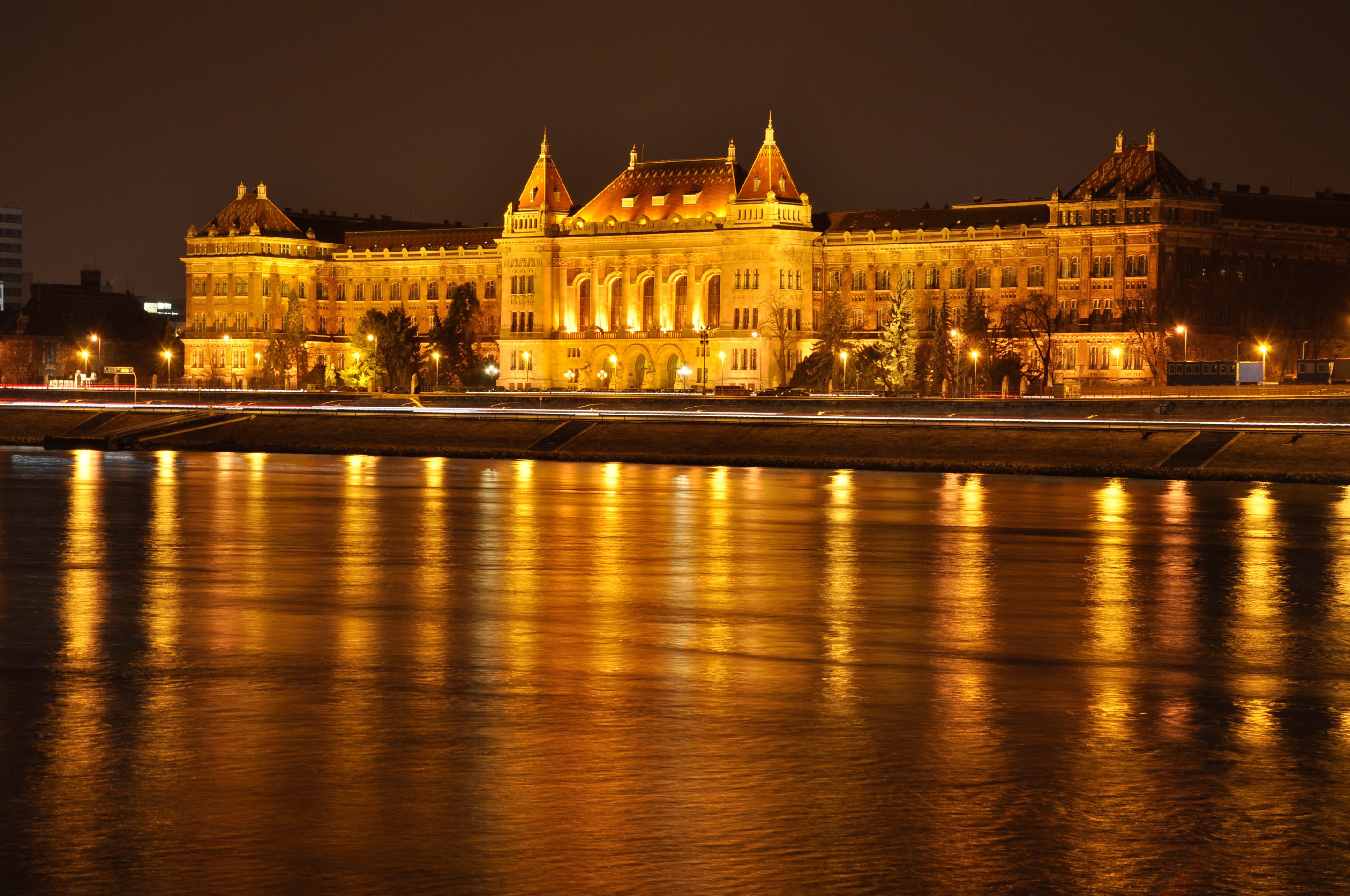 hungary, Rivers, Budapest, Palace, Night, Cities Wallpaper