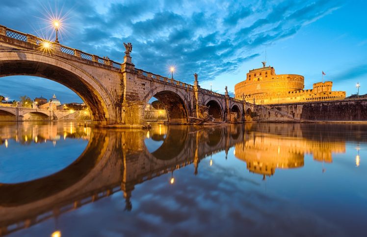 italy, Bridges, Rivers, Rome, Cities HD Wallpaper Desktop Background
