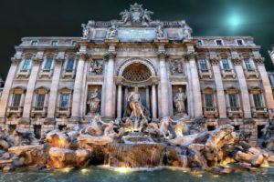 italy, Fountains, Houses, Rome, Cities