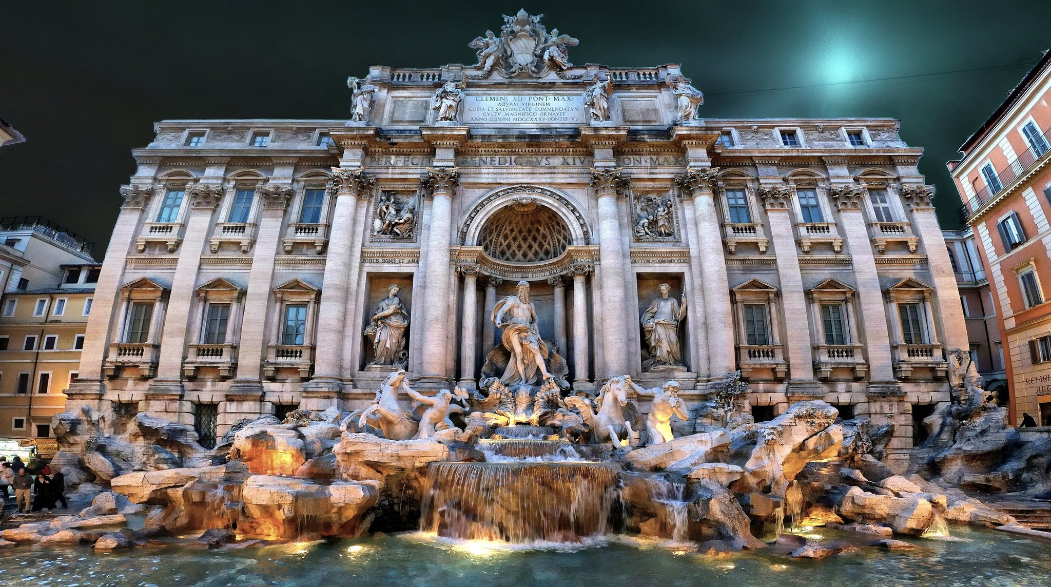 italy, Fountains, Houses, Rome, Cities Wallpaper