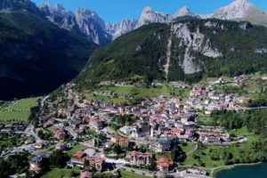 italy, Houses, Mountains, From, Above, Molveno, Cities
