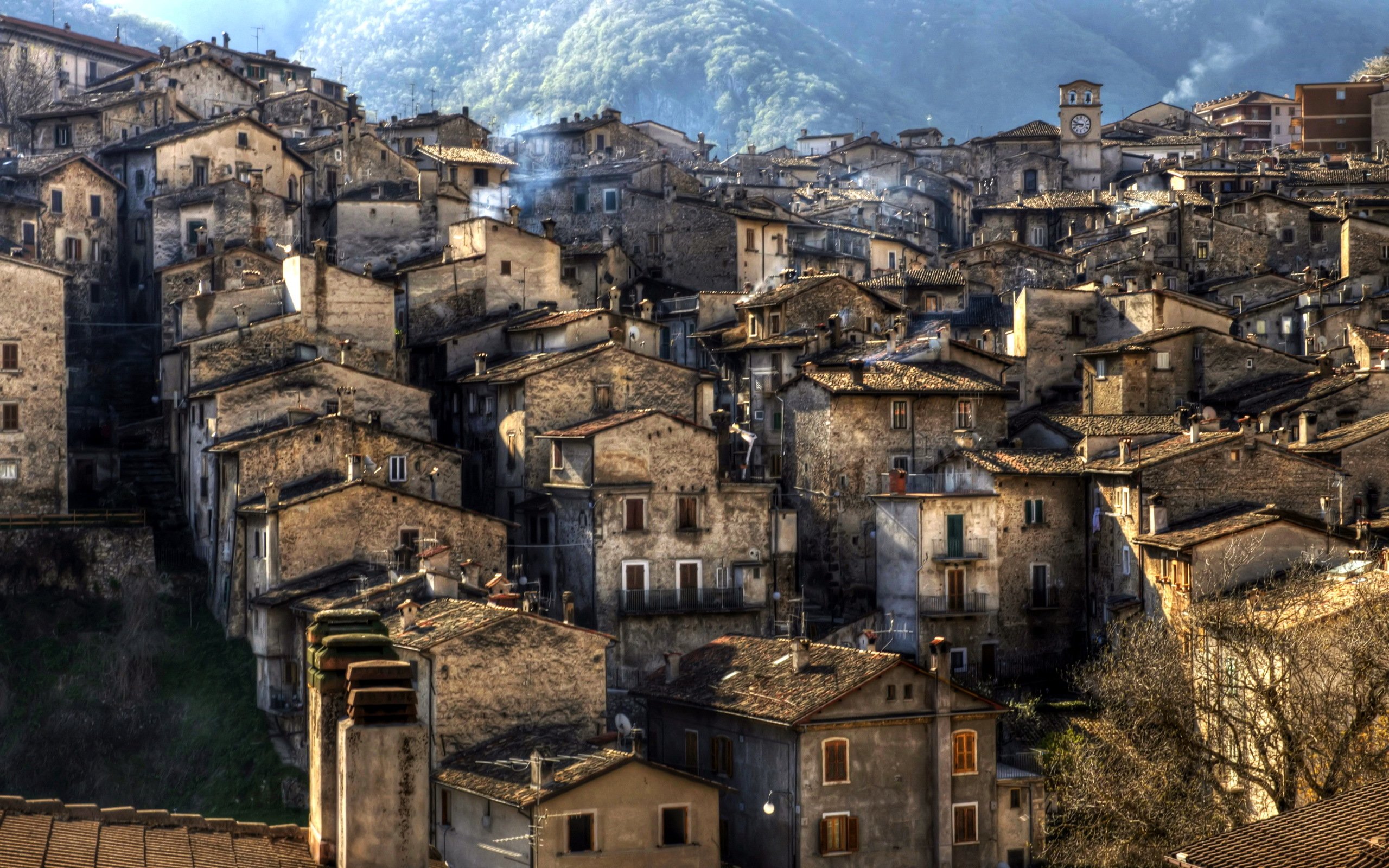 italy, Houses, Scanno, Cities Wallpaper