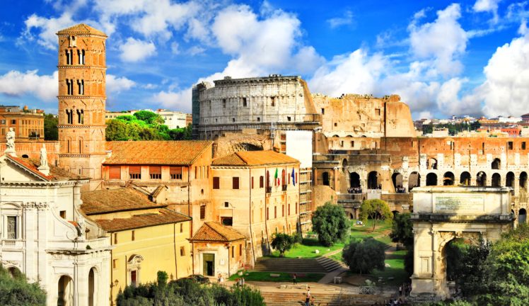italy, Houses, Ruins, Rome, Ancient, Rome, Cities HD Wallpaper Desktop Background