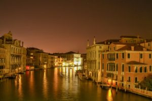 italy, Houses, Venice, Canal, Night, Cities