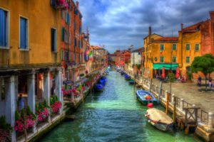 italy, Houses, Venice, Canal, Street, Hdr, Cities