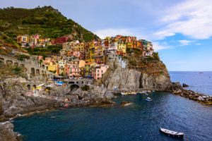 italy, Sea, Coast, Houses, Crag, Manarola, Cinque, Terre, Ligurian, Sea, Cities