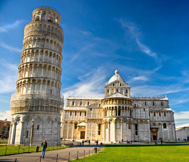 italy, Temples, Sky, Lawn, Piazza, Dei, Miracoli, Pisa, Cities HD Wallpaper Desktop Background