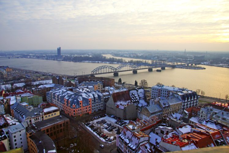 latvia, Houses, Rivers, Bridges, Riga, Cities HD Wallpaper Desktop Background