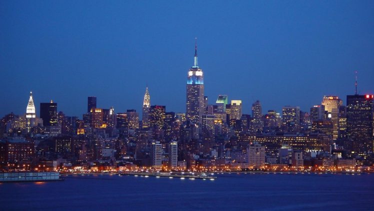 midtown, Manhattan, Skyline, Empire, State, Building, New, York, City, Skyscrapers HD Wallpaper Desktop Background