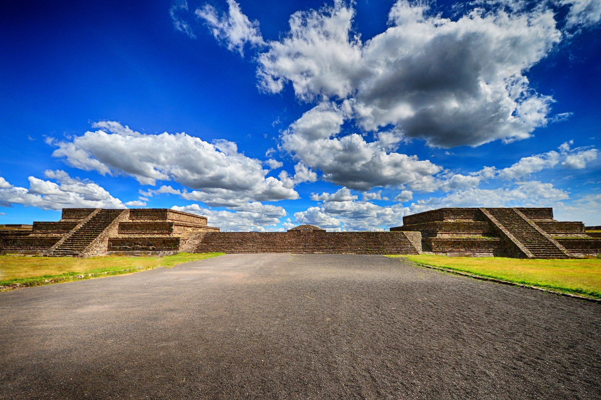 mexico, Sky, Clouds, Teotihuacan, Cities Wallpaper