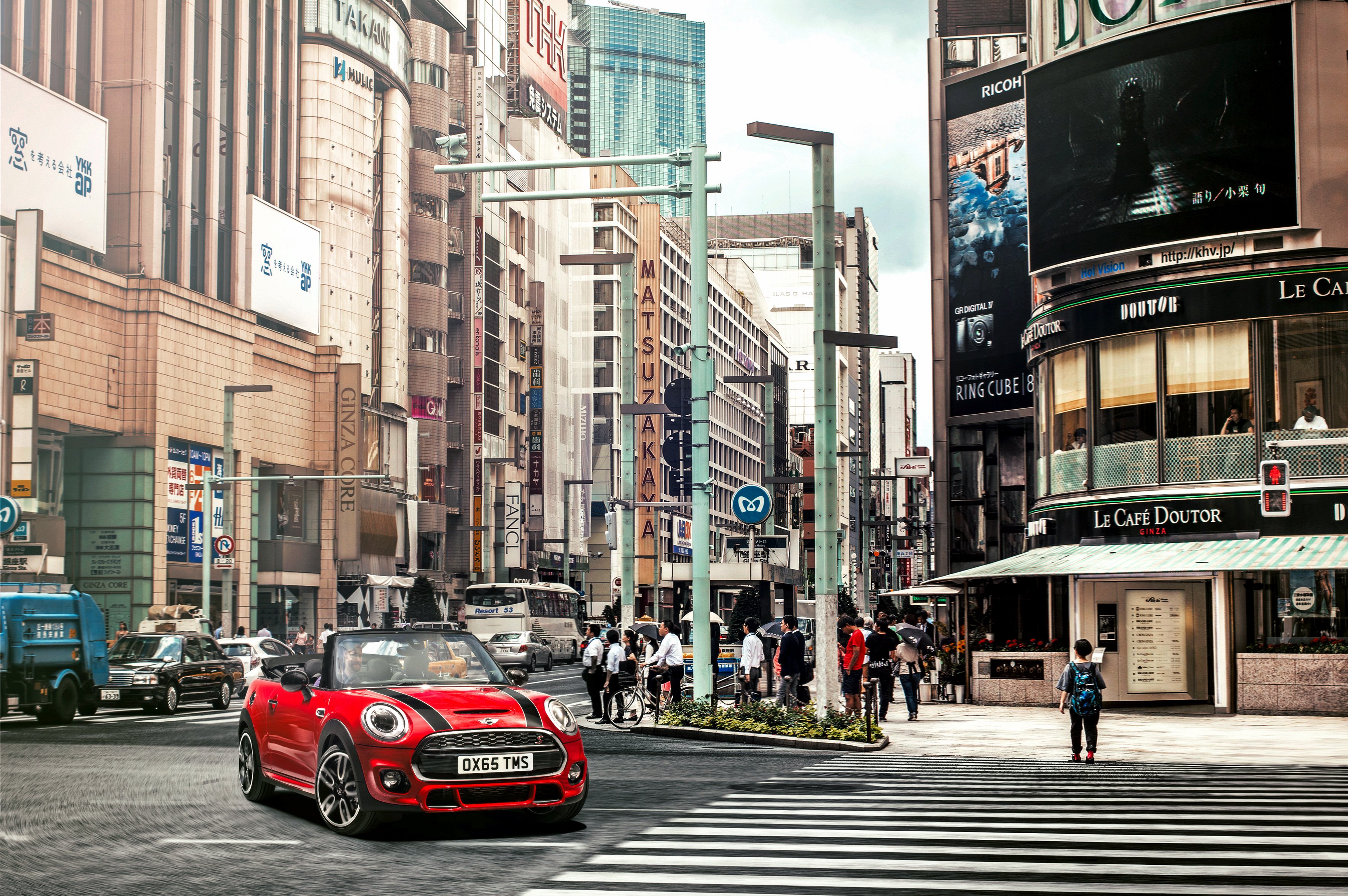 mini, Houses, Street, Cabriolet, Cooper, S, Cabrio, F57, Cars, Cities Wallpaper