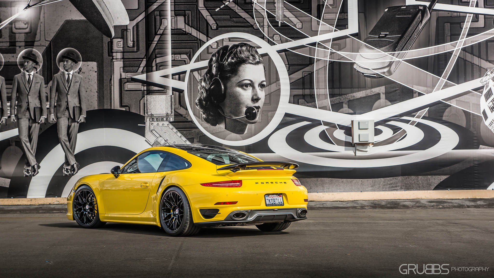 porsche, 991, Turbo, S, Hre, Wheels, Yellow Wallpaper