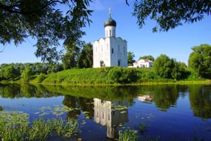 russia, Temples, Rivers, Suzdal, Cities, Nature