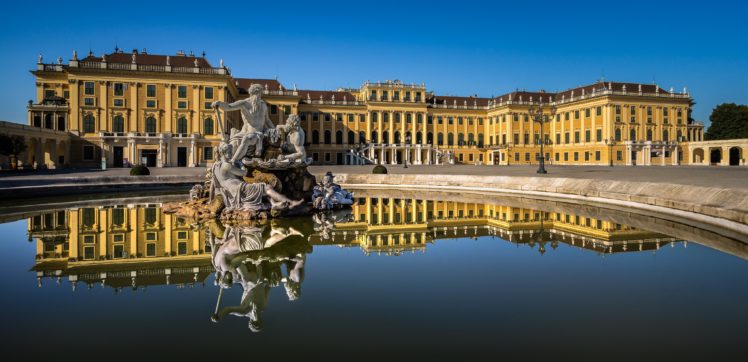 sculptures, Austria, Palace, Schonbrunn, Palace, Vienna, Cities HD Wallpaper Desktop Background