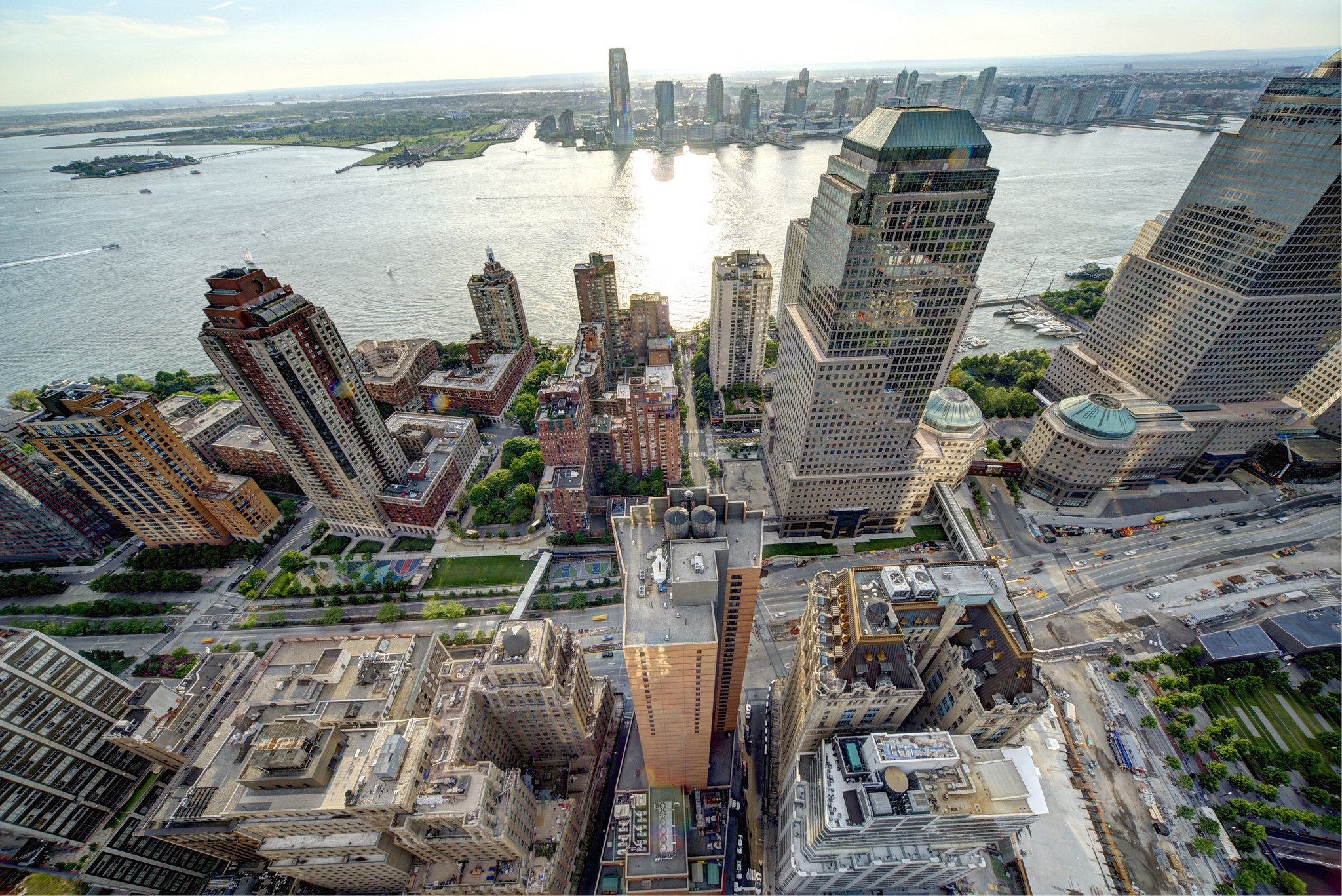 skyscrapers, Usa, Houses, New, York, City, From, Above, Battery, Park, City, Lower, Manhattan, Hudson, River, Cities Wallpaper