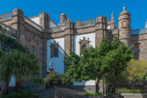 spain, Palace, Stairs, Trees, Las, Palmas, Gran, Canaria, Cities