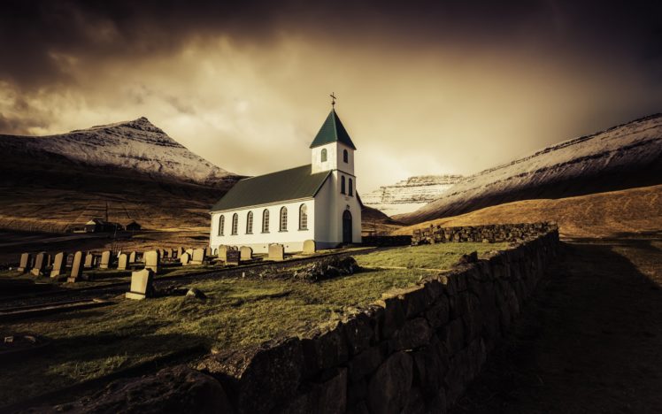 temples, Mountains, Sunrise, Faroe, Islands, Cities Wallpapers HD ...