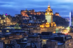 united, Kingdom, Houses, Castles, Night, Edinburgh, Cities