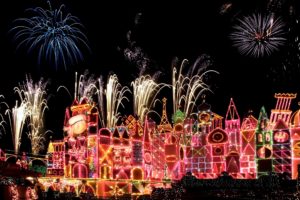 usa, Disneyland, Parks, Christmas, Fireworks, California, Anaheim, Night, Cities