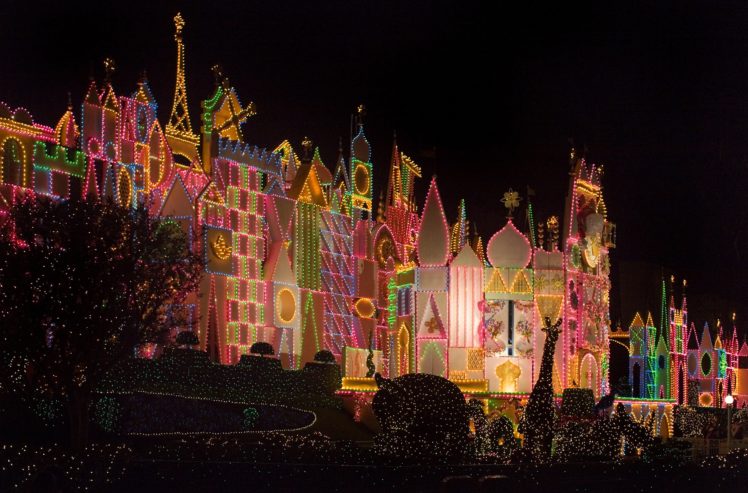 usa, Disneyland, Parks, Holidays, Christmas, California, Anaheim, Fairy, Lights, Cities HD Wallpaper Desktop Background