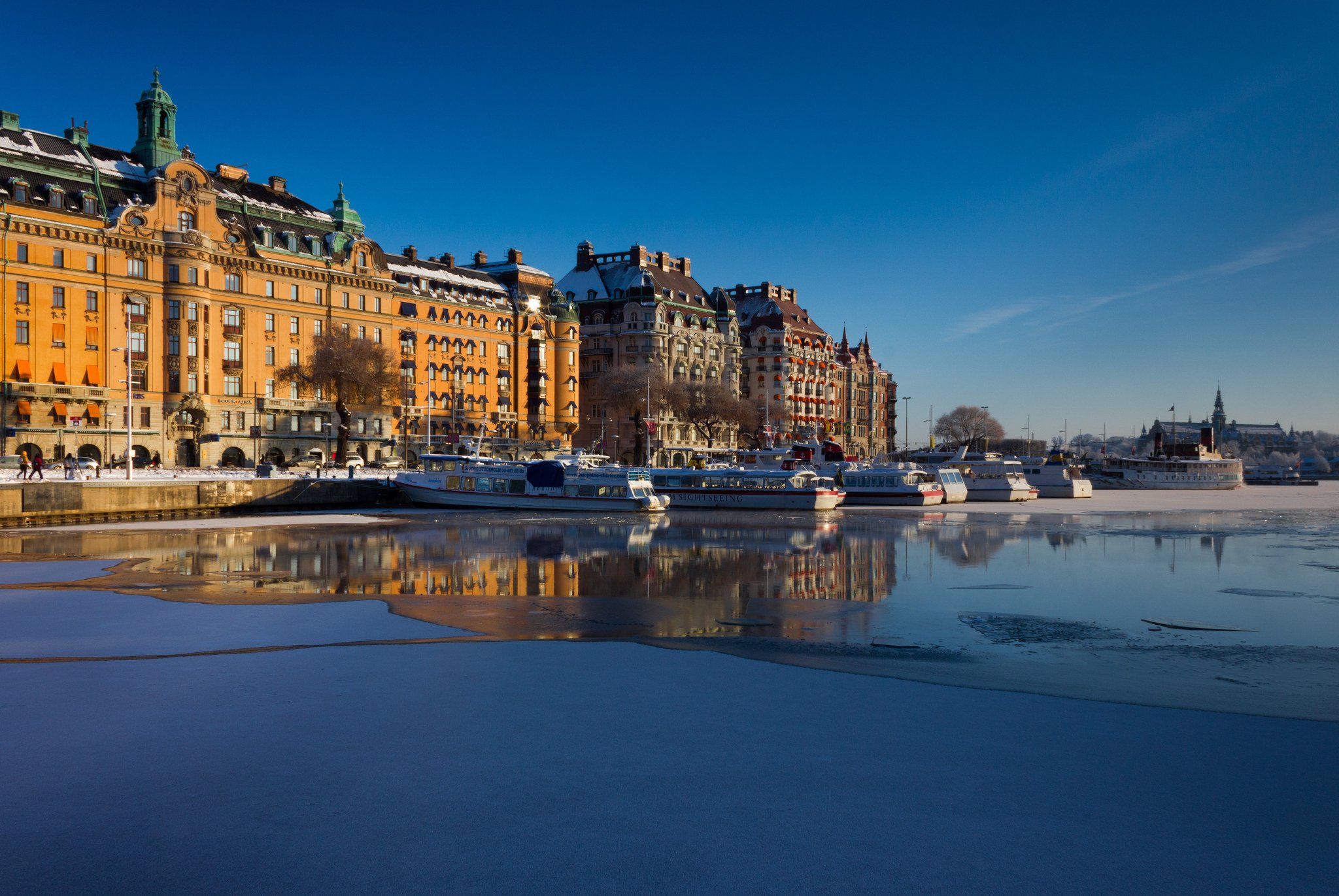 sweden, Ships, Houses, Sky, Stockholm, Waterfront, Cities Wallpaper