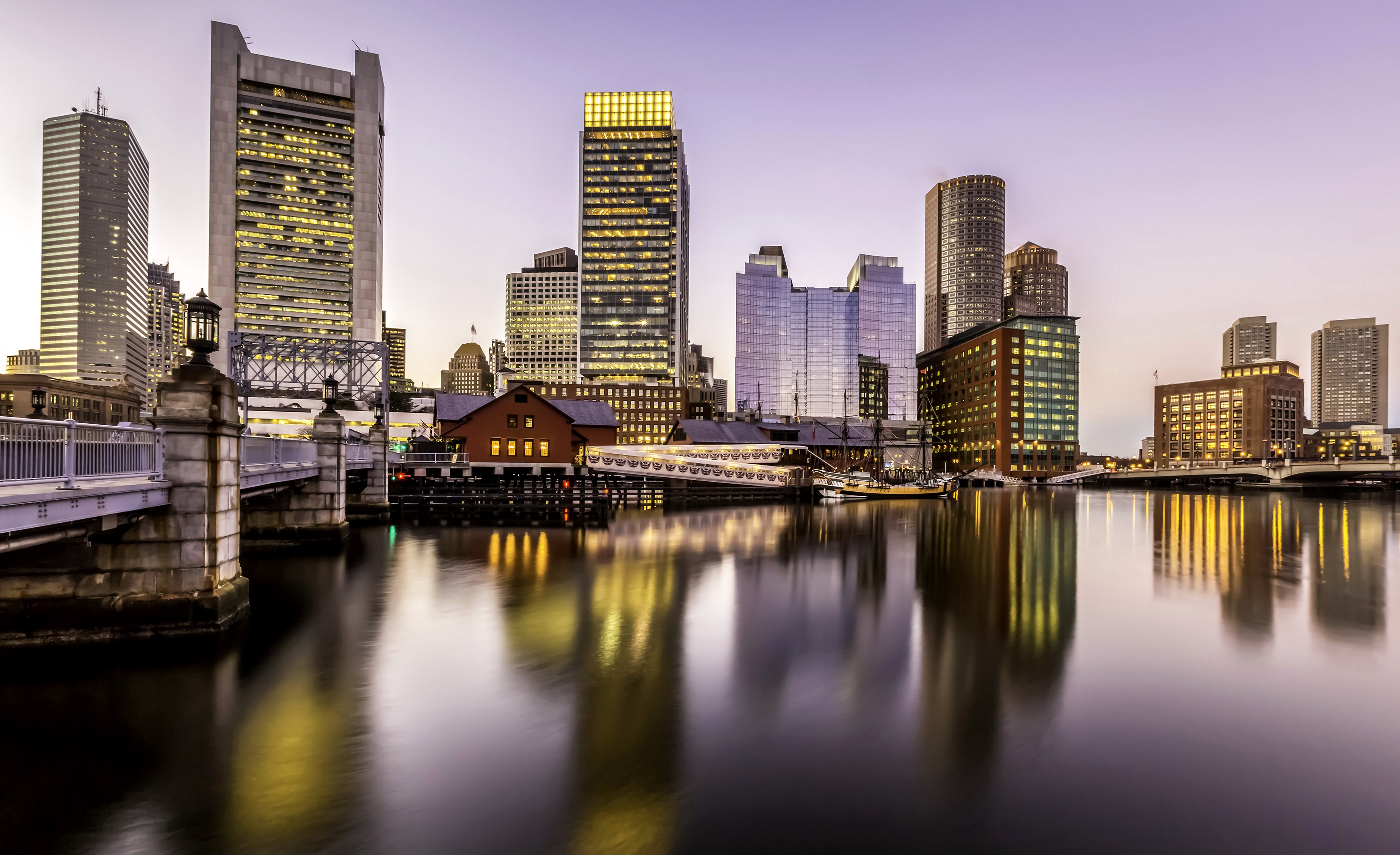 usa, Houses, Rivers, Bridges, Marinas, Boston, Massachusetts, Cities Wallpaper