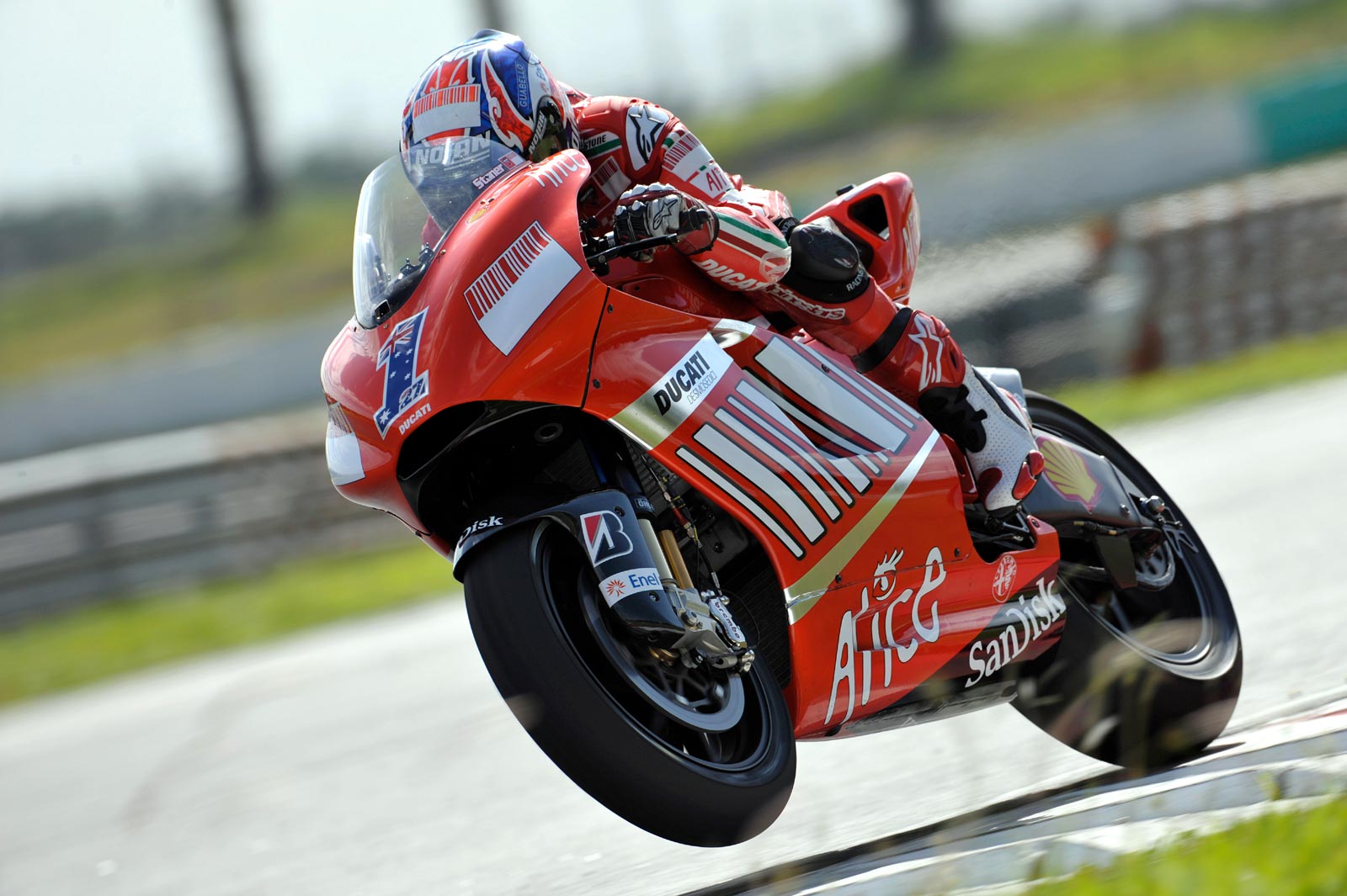 2008, Ducati, Desmosedici, Gp8, Wheelie Wallpaper