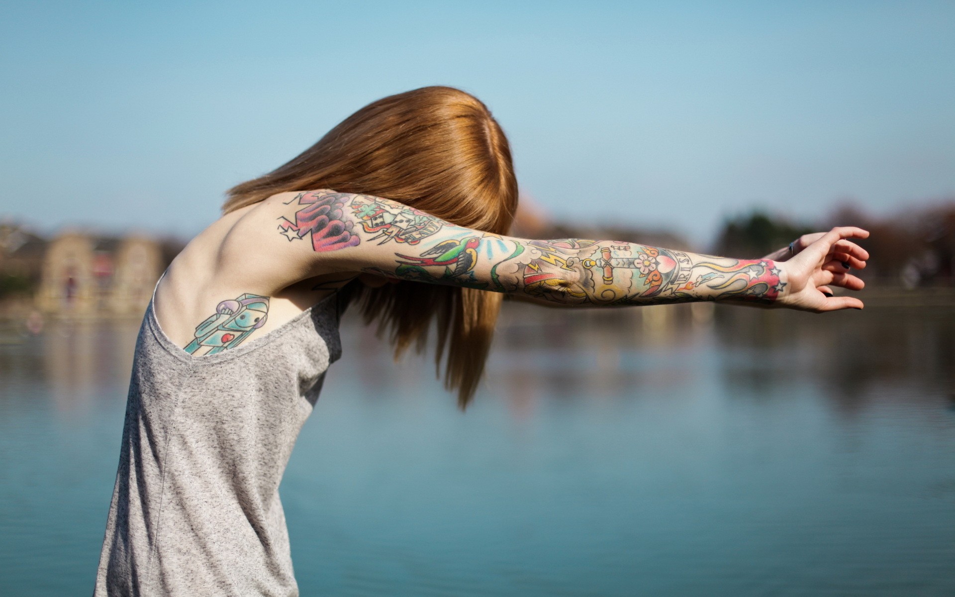 tattoos, Women, People Wallpaper