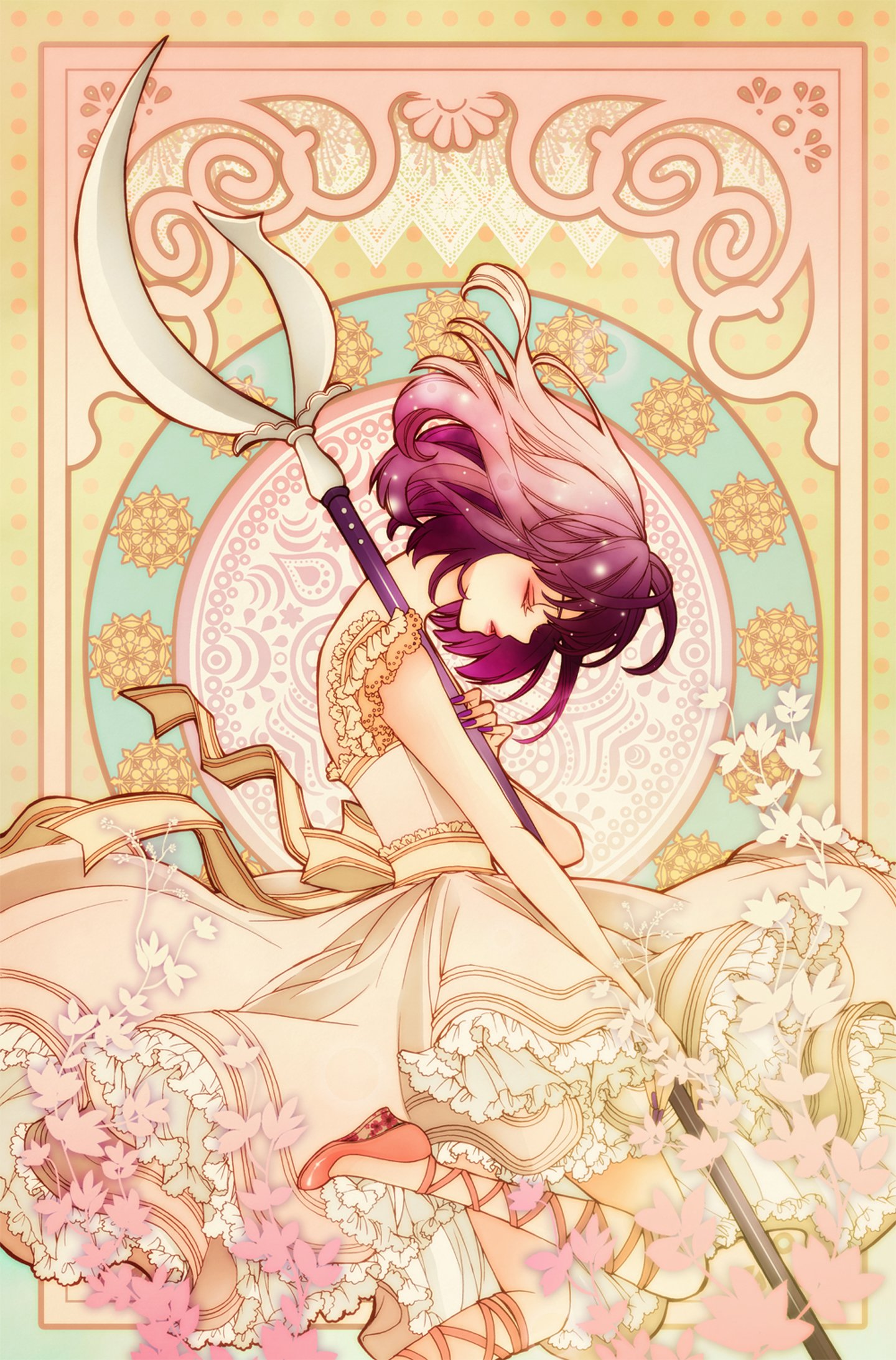 anime, Series, Sailor, Moon, Dress, Girl, Beautiful, Short, Hair, Flower, Character Wallpaper