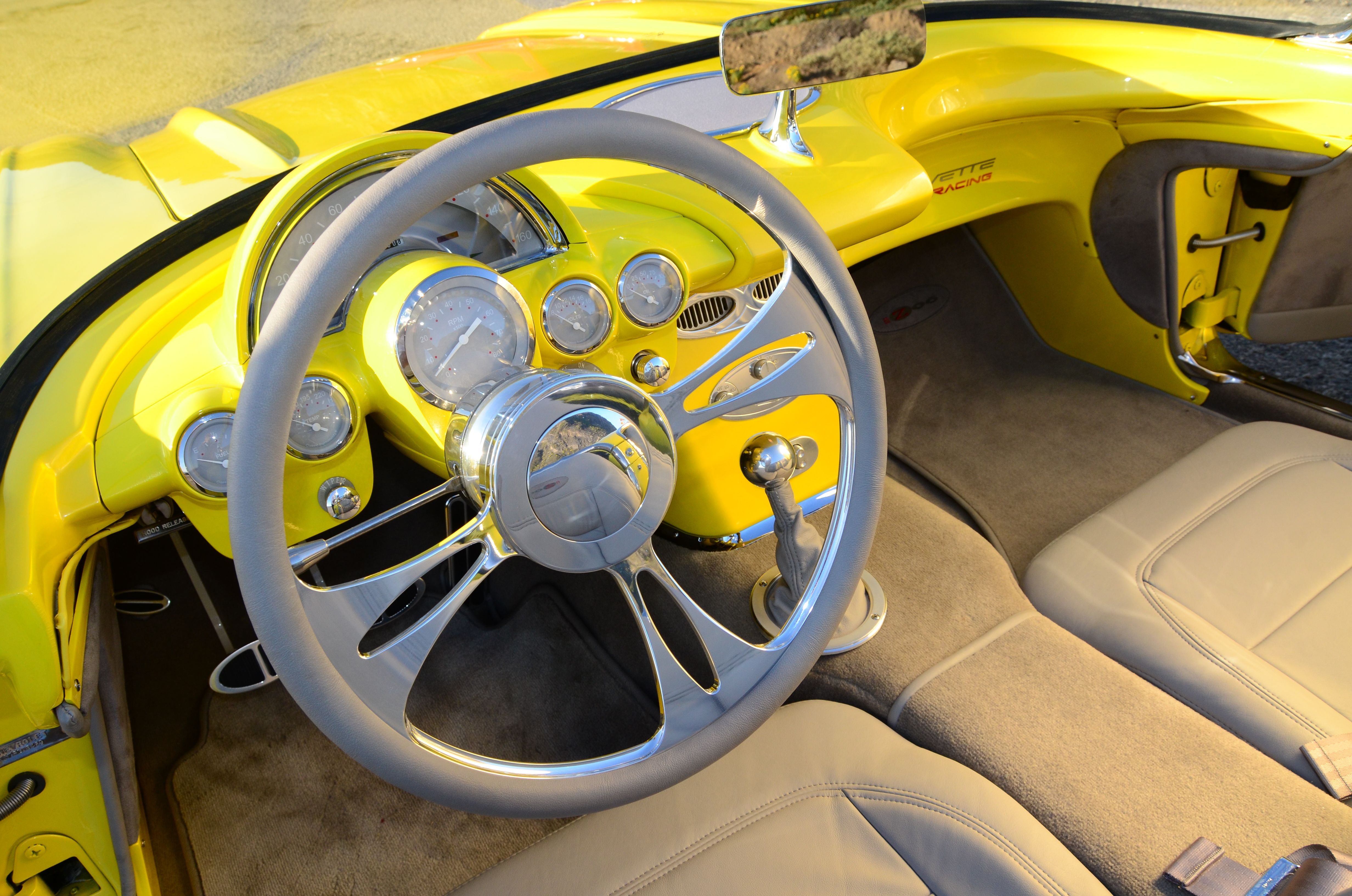 1960, Chevrolet, Corvette,  c1 , Convertible, Yellow, Classic, Modified Wallpaper