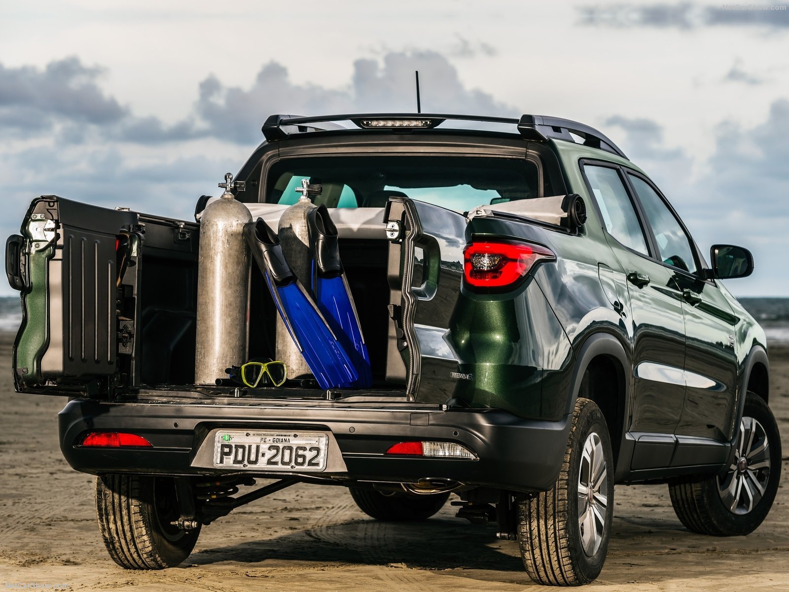 fiat, Toro, Pickup, Green, Cars, 2016 Wallpaper